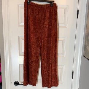 John Mark Burnt Orange Textured Pants